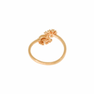 Floral Elegance 18K Rose Gold Diamond Ring