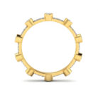 18Kt Dual-Tone Round Diamond Ring – Elegant Sparkle Collection