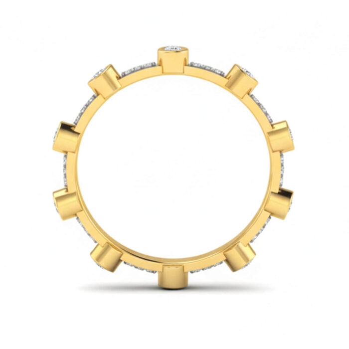 18Kt Dual-Tone Round Diamond Ring – Elegant Sparkle Collection 18Kt Dual-Tone Round Diamond Ring – Elegant Sparkle Collection