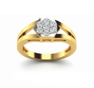 Majestic Cluster 18Kt Diamond Ring (DR-5590)