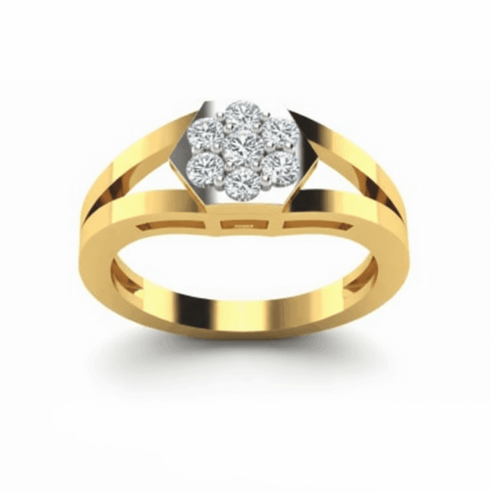 Majestic Cluster 18Kt Diamond Ring (DR-5590)