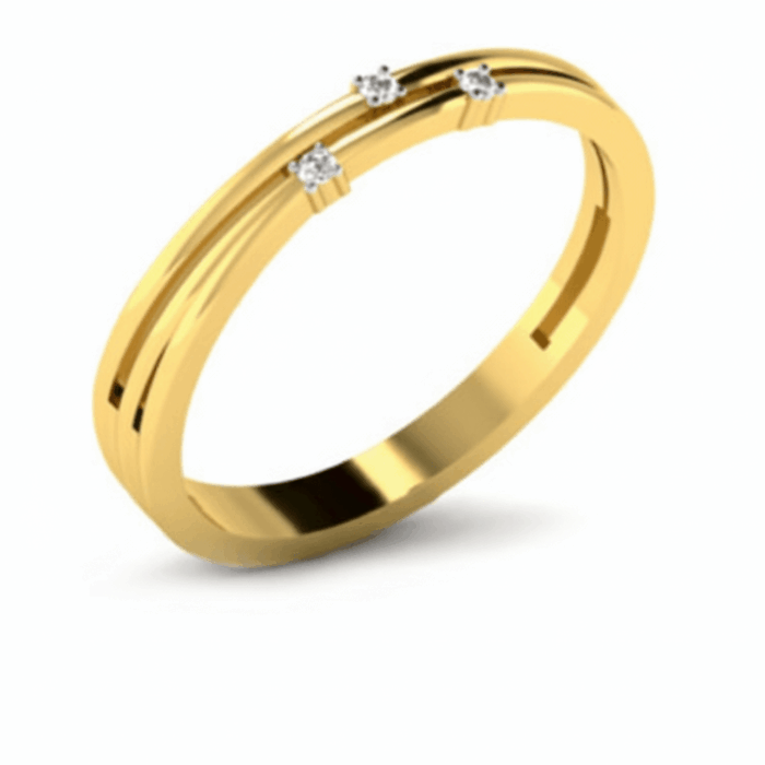 Eterna Gleam 18Kt Diamond Band Ring Eterna Gleam 18Kt Diamond Band Ring