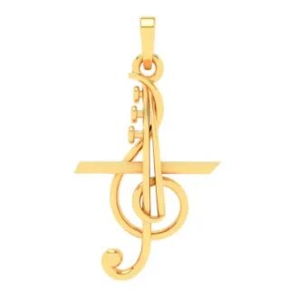 Jazz Symphony Gold Pendant